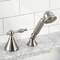 Kingston Brass KSK2368NLTR Transfer Valve Set For Roman Tub Faucet W/Hand Shower, Nkl KSK2368NLTR - alternate 5